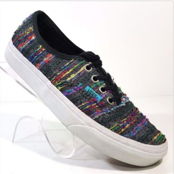 vans rainbow stripe shoes